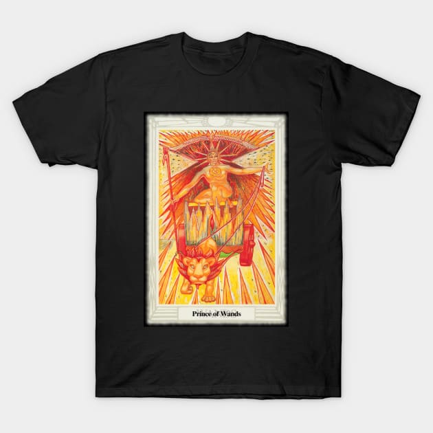 Troth Tarot - Prince Of Wands. T-Shirt by OriginalDarkPoetry